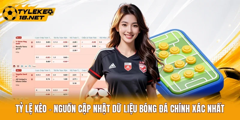 Tỷ Lệ Kèo - Nguồn Cập Nhật Dữ Liệu Bóng Đá Chính Xác Nhất